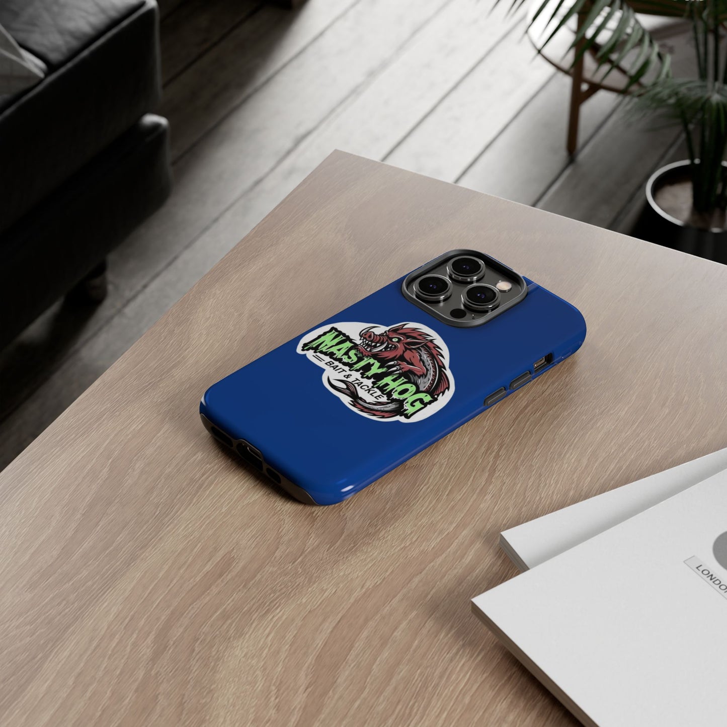 Fishing Phone Case, Nasty Hog Tackle Design for Outdoor Enthusiasts, Tough and Durable Accessories, Unique Gift for Anglers