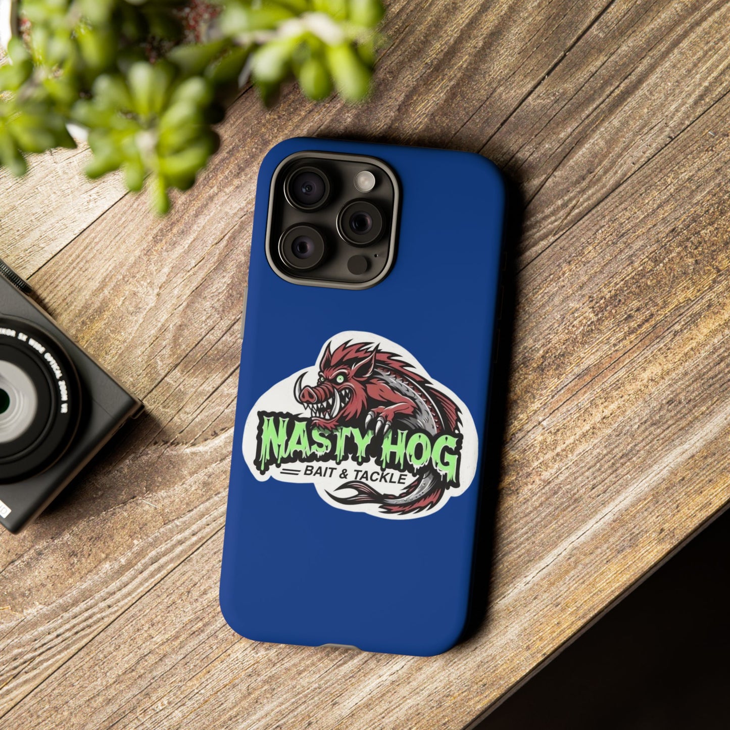 Fishing Phone Case, Nasty Hog Tackle Design for Outdoor Enthusiasts, Tough and Durable Accessories, Unique Gift for Anglers