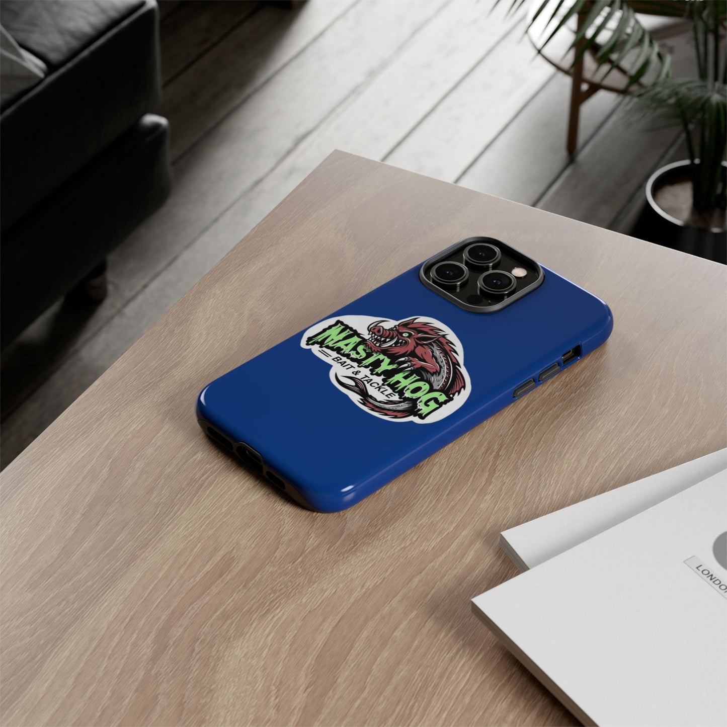 Fishing Phone Case, Nasty Hog Tackle Design for Outdoor Enthusiasts, Tough and Durable Accessories, Unique Gift for Anglers